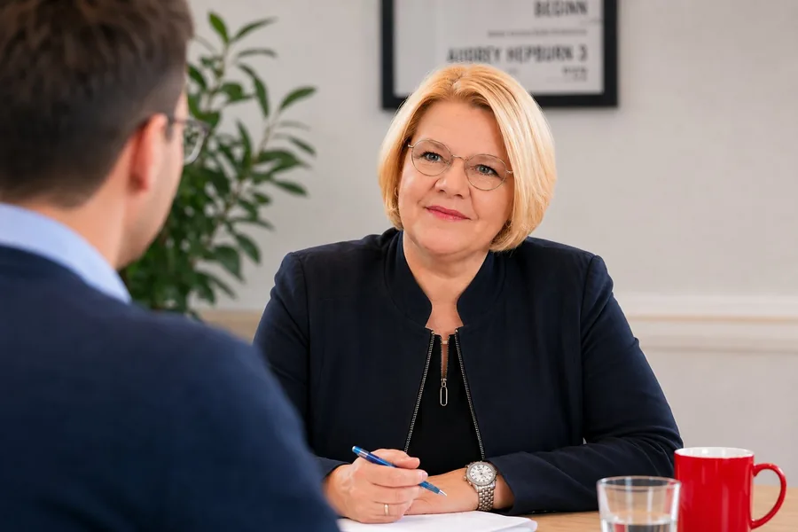 Susanne Sterk im Beratungsgespräch